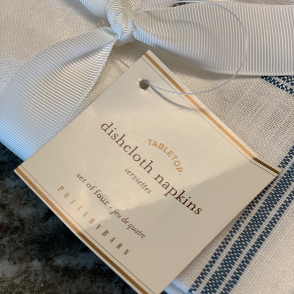 Pottery Barn Dishcloth Napkins Set of 4. NWT - Picture 7 of 7